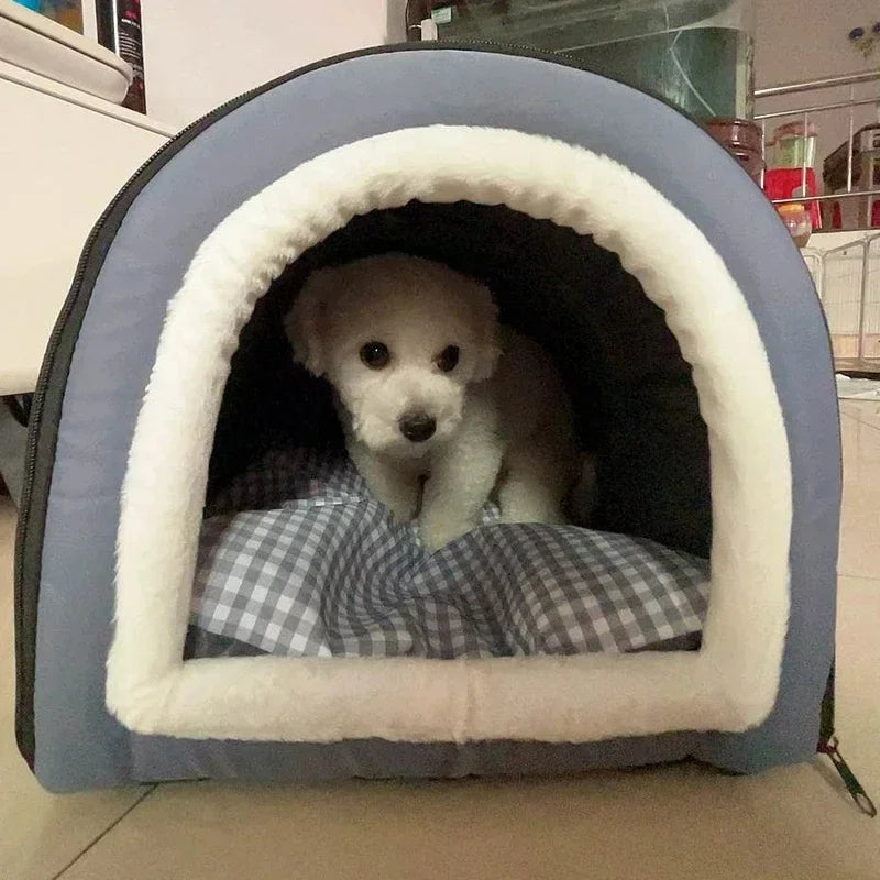 Cama Cueva Plegable para Perros y Gatos 2 en 1 | PetLux