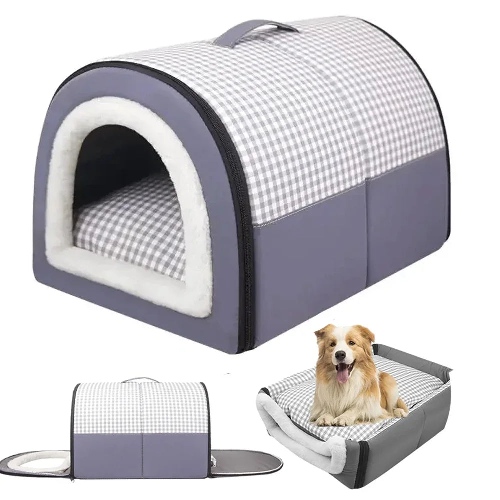 Cama Cueva Plegable para Perros y Gatos 2 en 1 | PetLux