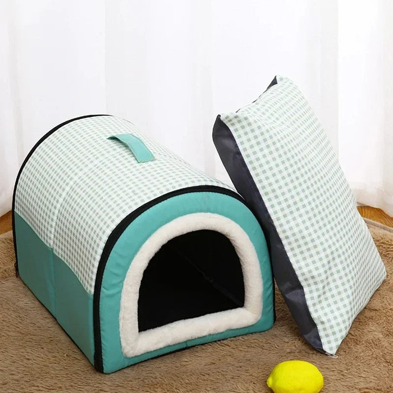 Cama Cueva Plegable para Perros y Gatos 2 en 1 | PetLux
