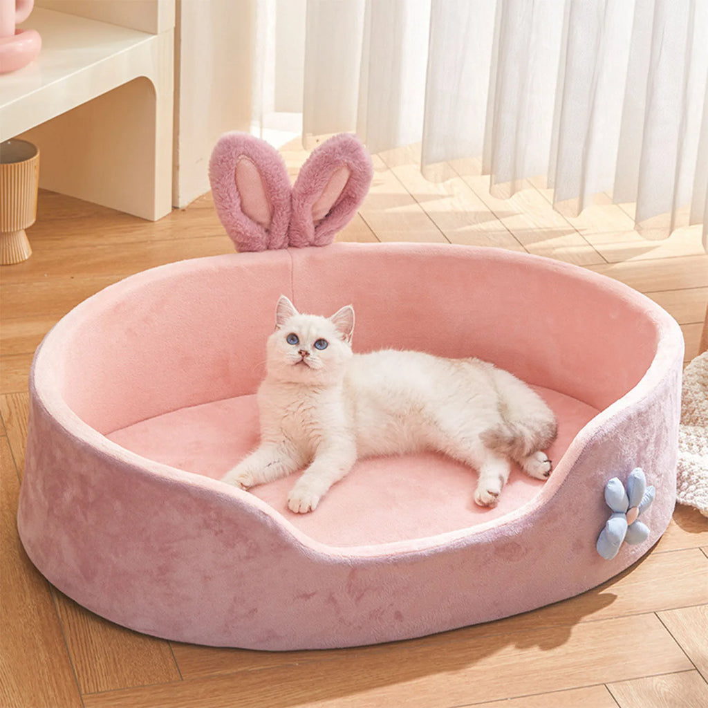 Cama Suave para Perros y Gatos con Diseño de Conejito | PetLux
