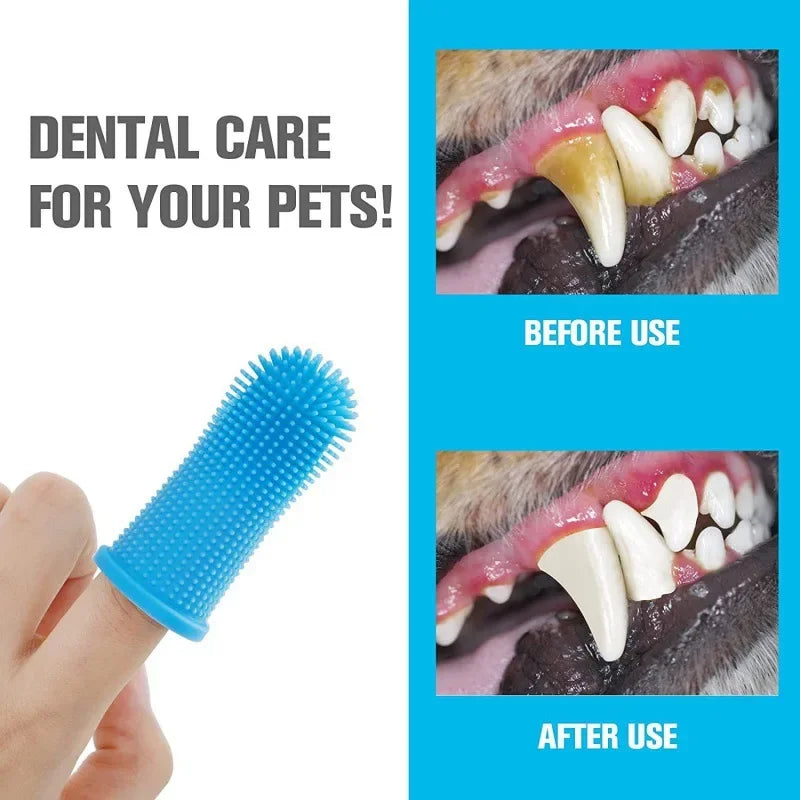 Cepillo de Dientes de Silicona para Perros | Higiene Bucal | PetLux